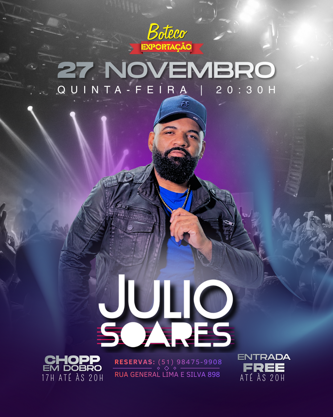 27/11 - Júlio Soares e Banda