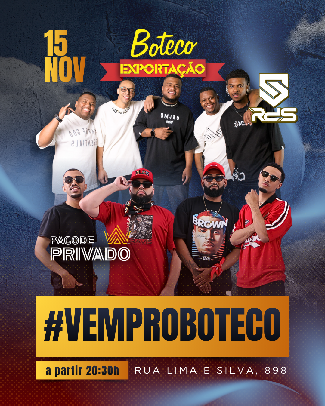15/11 - Pagode Privado / Grupo RDS